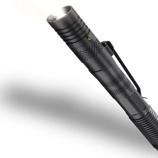 Porodo LifeStyle Outdoor 9in1 Flashlight with Holder Pen Whistle Bottle Opener andSafety Hammer - Black-Gray